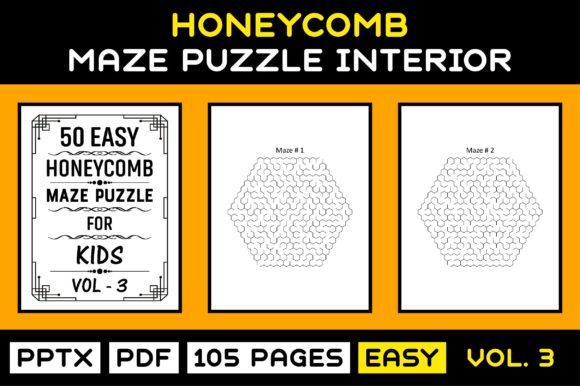 50 Easy Kids Maze Puzzle Interior Vol-3: A Versatile Resource for Creative and Educational Use