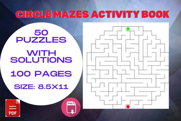 Circle Mazes Puzzle Book: A Creative and Engaging Addition to Your Amazon KDP Portfolio
