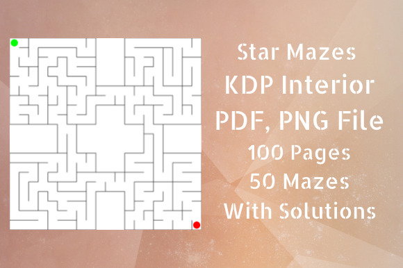 Explore Creativity with KDP 50 Star Maze Puzzles