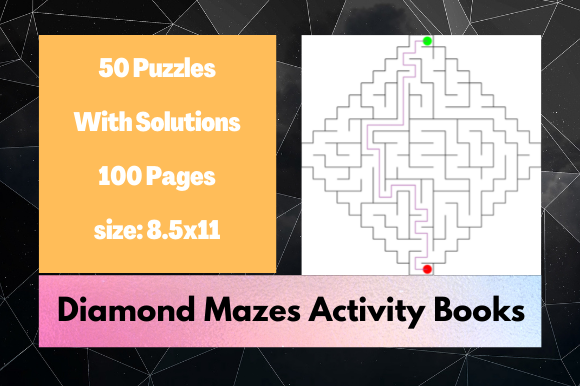 Explore Diamond Maze 8.5x11 Puzzle KDP