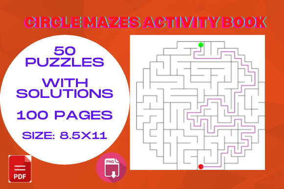 Exploring Circle Mazes Activity Interior for Kids: A Unique and Engaging Puzzle Book