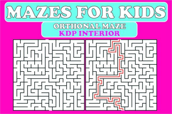 MAZES for KIDS ORTHOGONAL MAZES: A Fun and Educational Puzzle Book