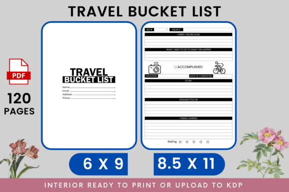Travel Bucket List KDP Interior: A Publisher's Essential