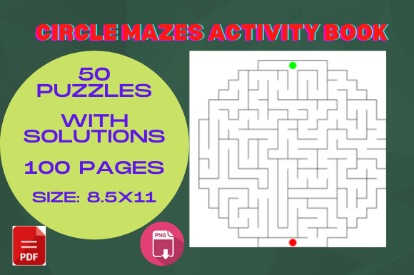 Unlocking Creativity and Engagement with Circle Maze Puzzle KDP Interior